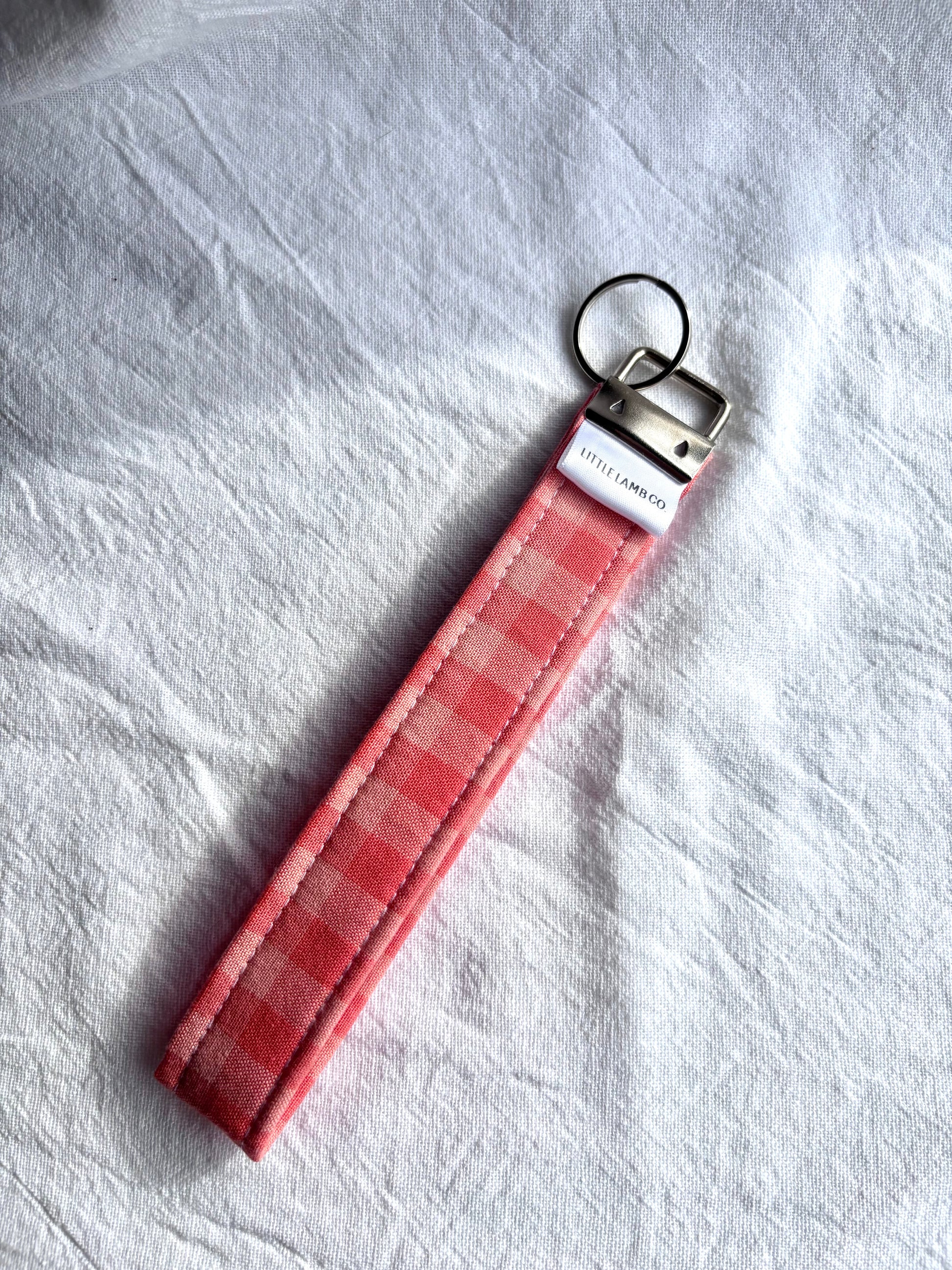 Cotton Fabric Wristlet keychain