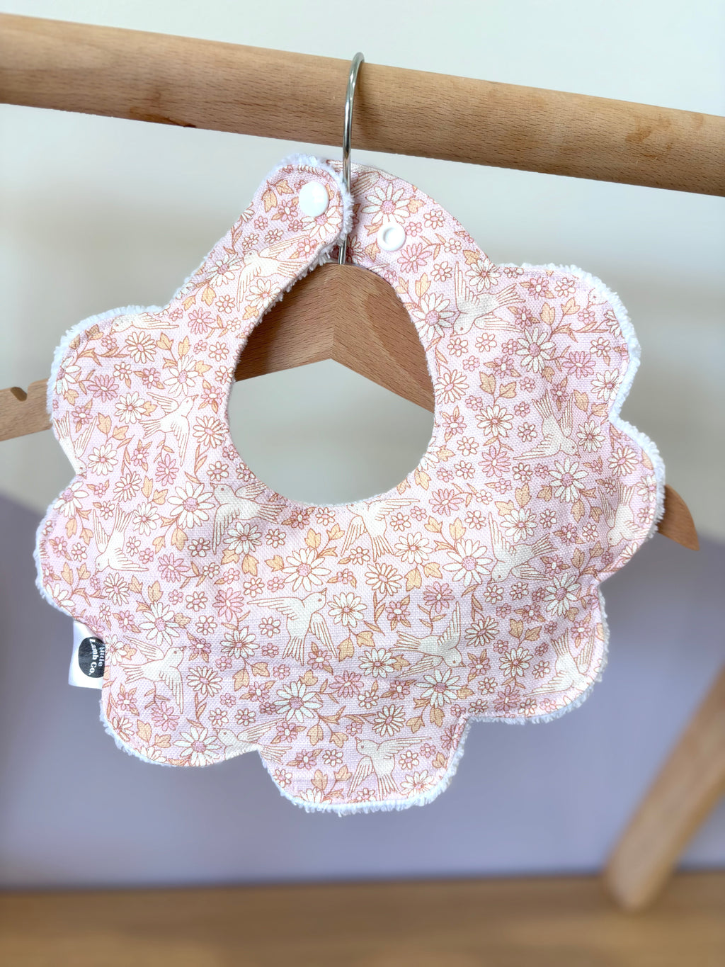 Custom 3 Layered waterproof Scallop Bibs