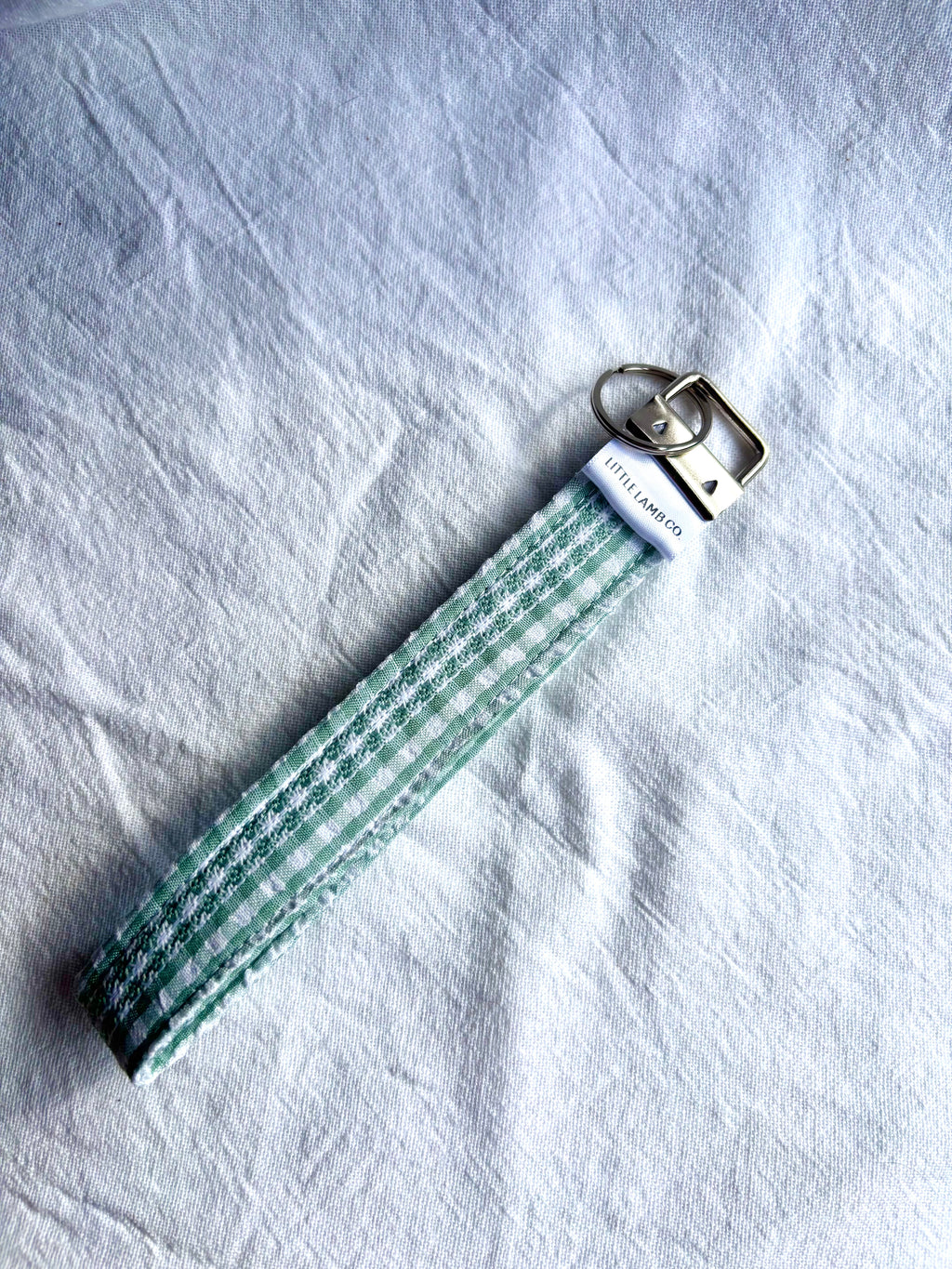 Cotton Fabric Wristlet keychain