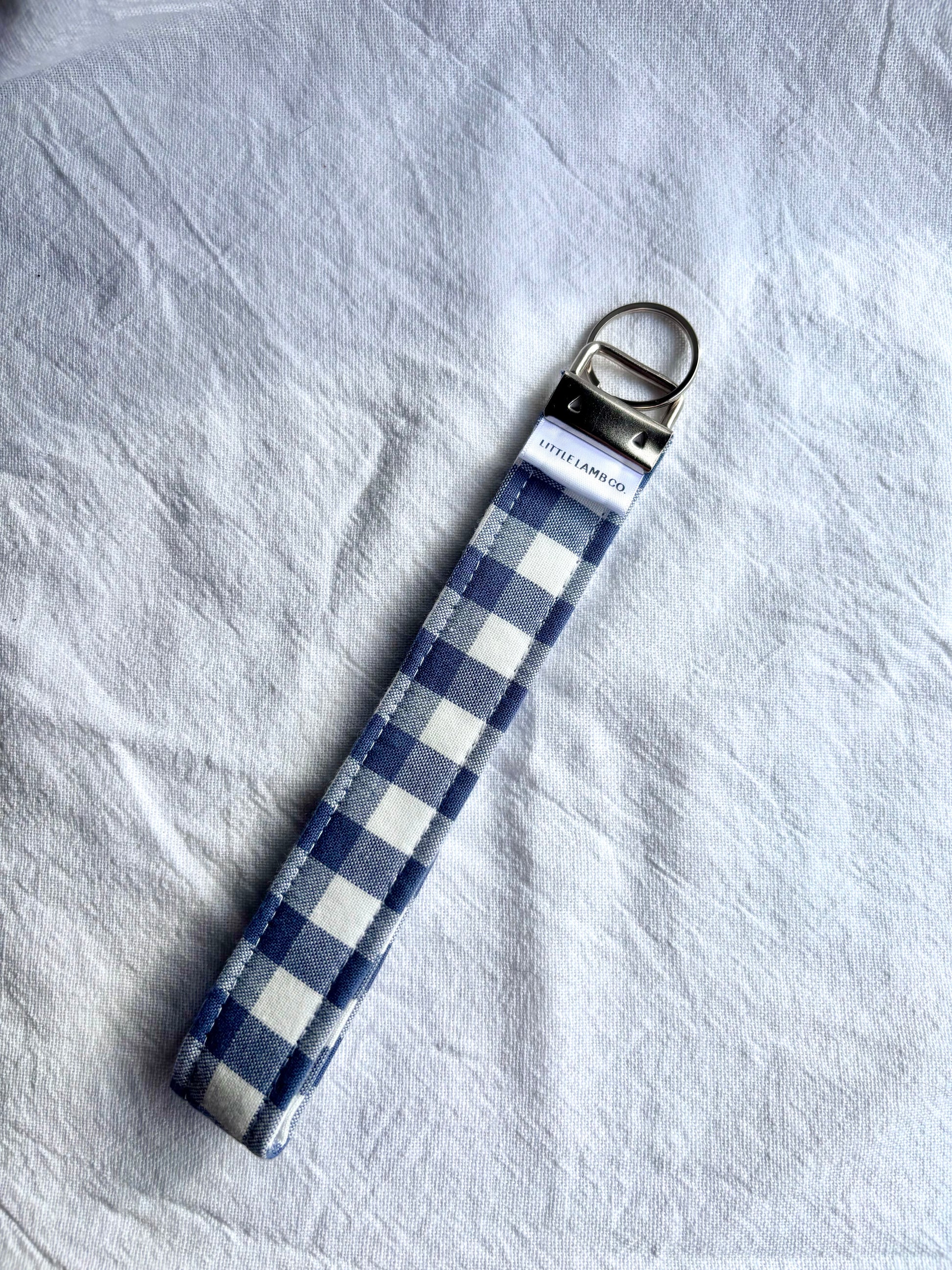 Cotton Fabric Wristlet keychain