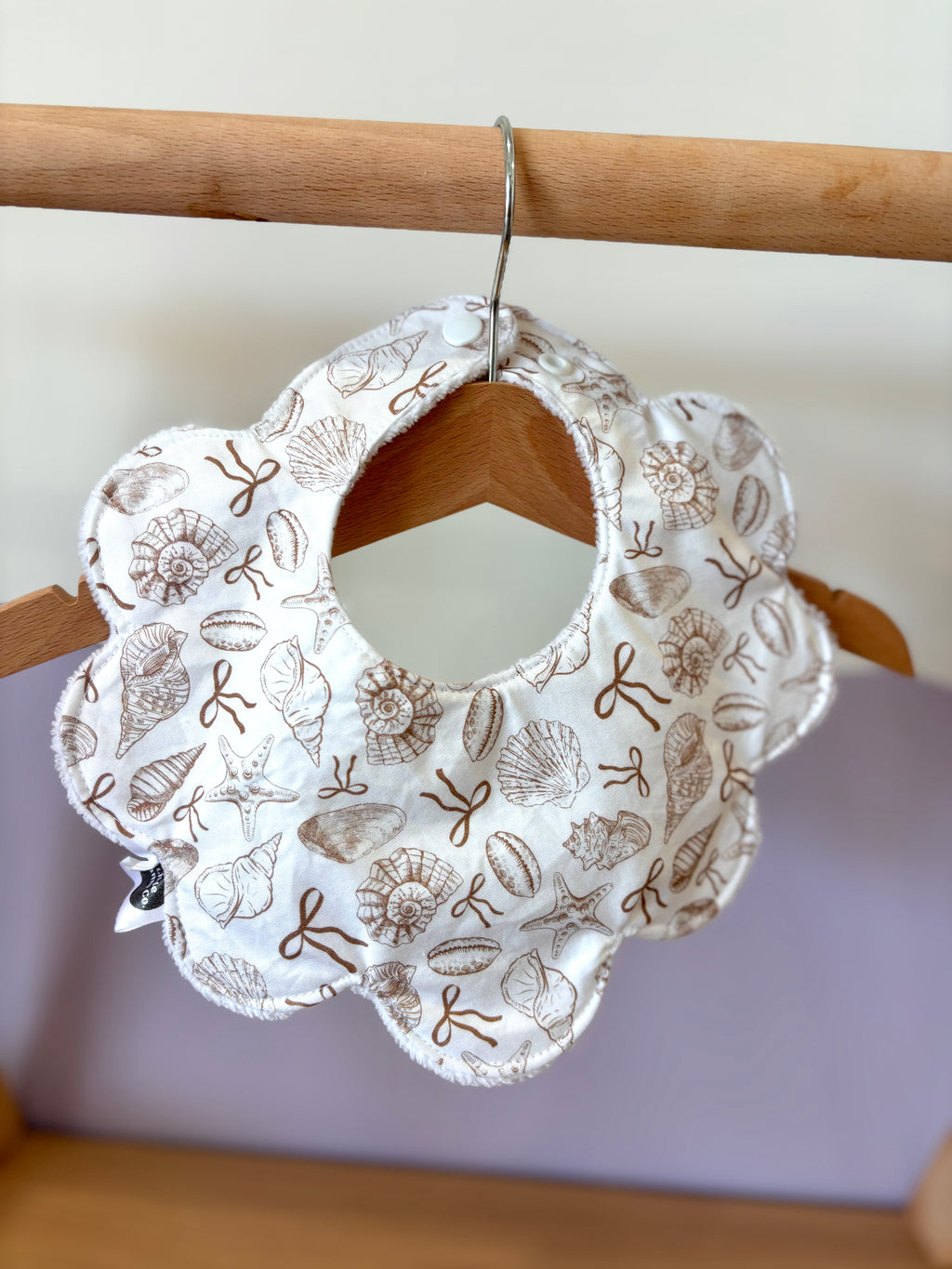 Custom 3 Layered waterproof Scallop Bibs