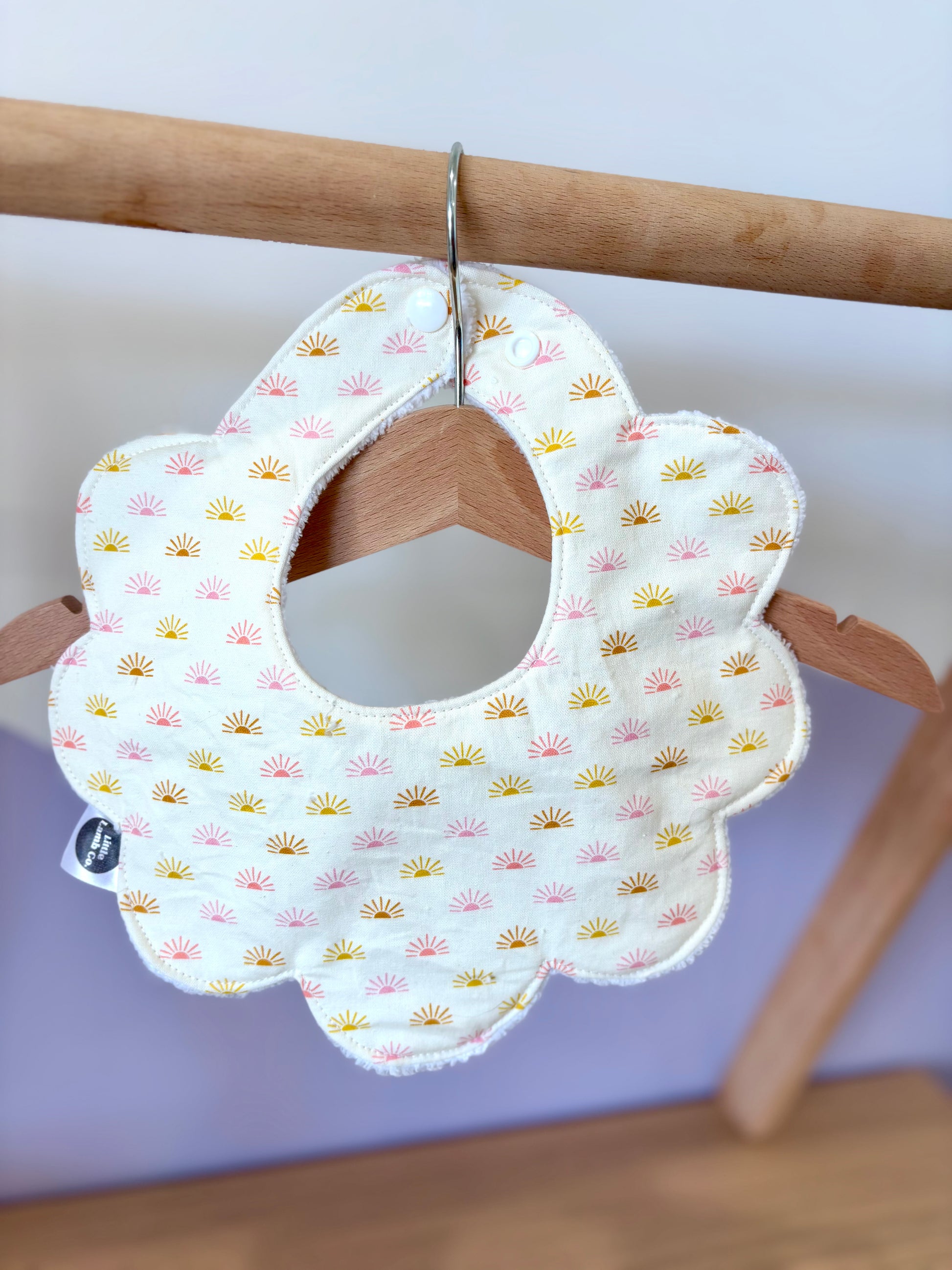 Custom 3 Layered waterproof Scallop Bibs